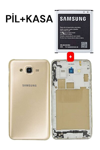 indirimplus Samsung Galaxy J2 J200 Kasa Kapak Gold +J2 Bataya J2 Pil