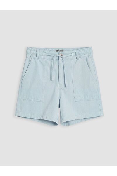 LC Waikiki LCW Jeans Beli Lastikli Kadın Jean Şort