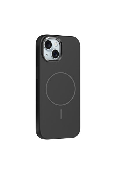 UnDePlus Apple iPhone 13 Kılıf M-Safe Şarj Özellikli Kaymaz Silikon Edi Kapak