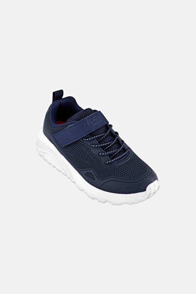 SKECHERS أحذية خارجية للأطفال الأولاد Worlo بإغلاق فيلكرو، كحلي داكن