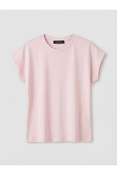 LC Waikiki Γυναικείο Crop Top LCW Vision Crew Neck