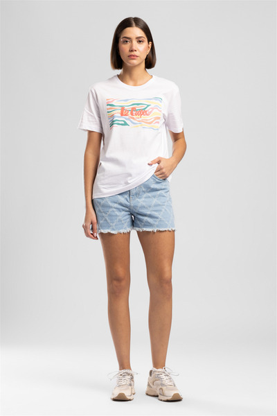 Lee Cooper Νέο γυναικείο τζιν σορτς μπλε