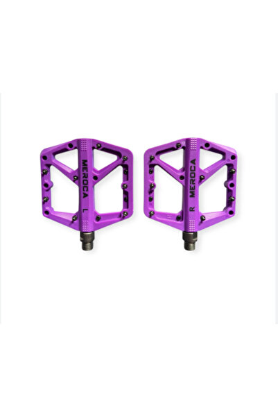 İthal BİSİKLET PEDAL MEROCA RULMANLI ÇİVİLİ MOR