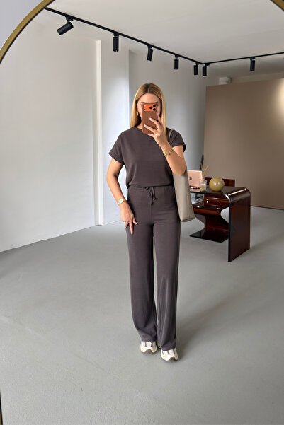 Sezgi Tekin Σετ Premium Σειράς Καφέ Πικέ Μοντάλ