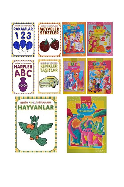 Parıltı Yayınları اكتشف ورسم 5 كتب + كتبّي الملونة 5 كتب