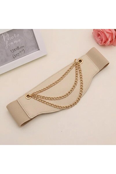 MODAM HİFA Ζώνη κορσέ με κρεμαστή αλυσίδα