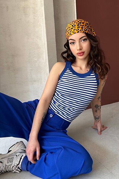 New Now Cycling Collar, Thick Striped Bib, Flexible Camisole Fabric, Striped ...