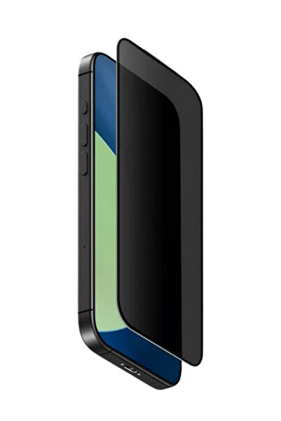 iPhone 11 Uyumlu Privacy Hayalet 9H Temperli Cam Ekran Koruyucu Toz Alma Aparatlı