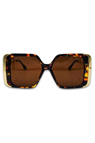 Matteo Ferari Ochelari de soare dama animal print maro UV400