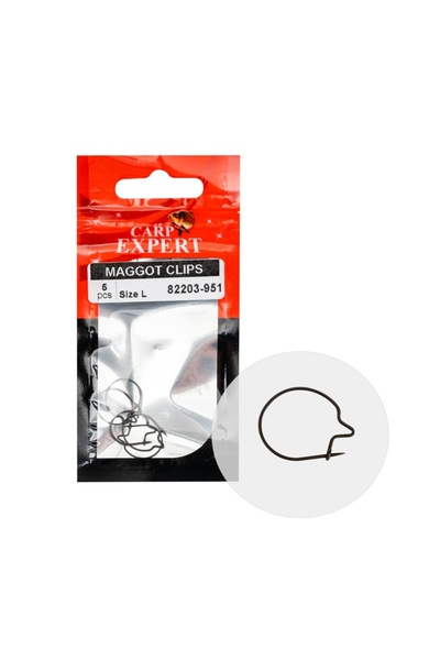 EnergoTeam Black Fighter M earthworm clips, 5 pcs/pack