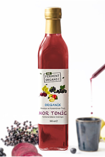 Beferment Mor Tonic | Organik Mor Sirke – Karamürver & Aronya Özlü, Gelenekse...