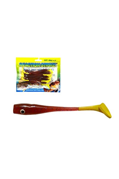 ARNO Shad Arno, 11cm, 10 buc/set, Burgundy-Galben