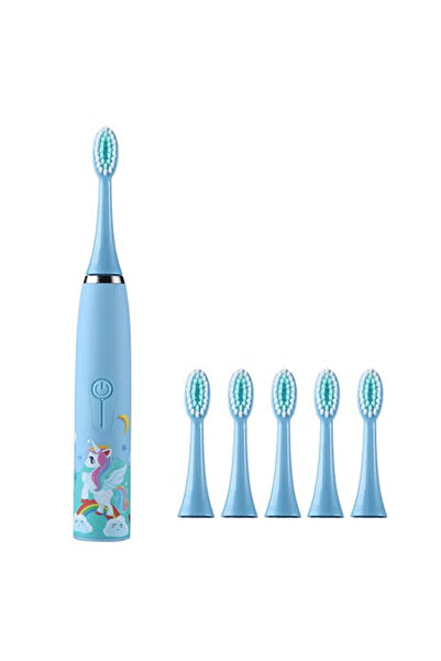 ZCM-HAPPY Ultrasonic Electric Kids Toothbrush USB Rechargeable Waterproof Sof...