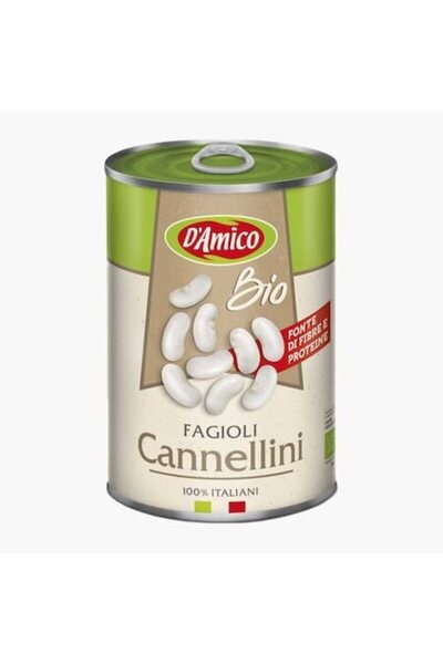 D'Amico Fasole albă ecologică la conservă 400g