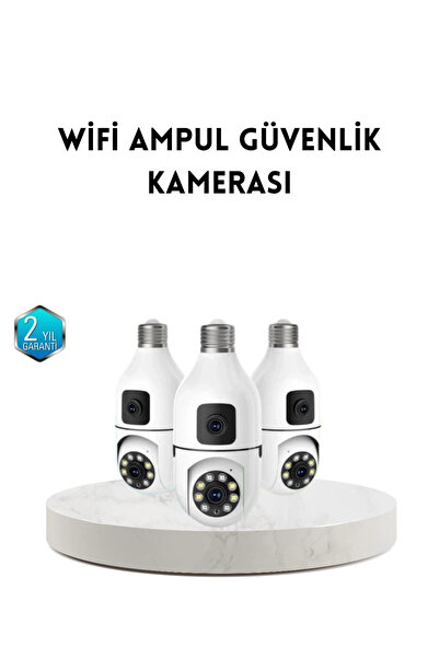 Epilons Ampul Tipi Wifi Kamera 2mp Lensli Full Hd Görüntü Ve Akıllı Hareket A...