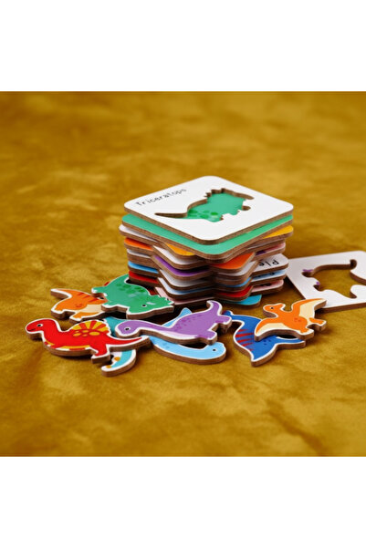 Montessori Εκπαιδευτικό Παζλ 3-σε-1 "Ανακάλυψη Δεινοσαύρων" - 24 Κομμάτια, Με...