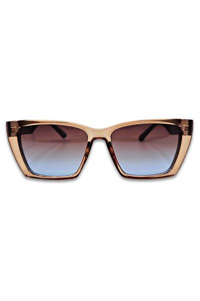 Matteo Ferari Γυναικεία καφέ ντεγκραντέ γυαλιά ηλίου UV400 μοντέρνου στυλ