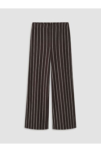 LC Waikiki Lcwaikiki Classic Elastic Waist Striped Women's Trousers