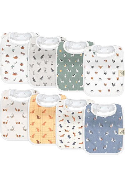 KeaBabies 8-Pack Baby Bibs for Girl, Boy - Drool Bibs for Baby Boy, Bibs for ...