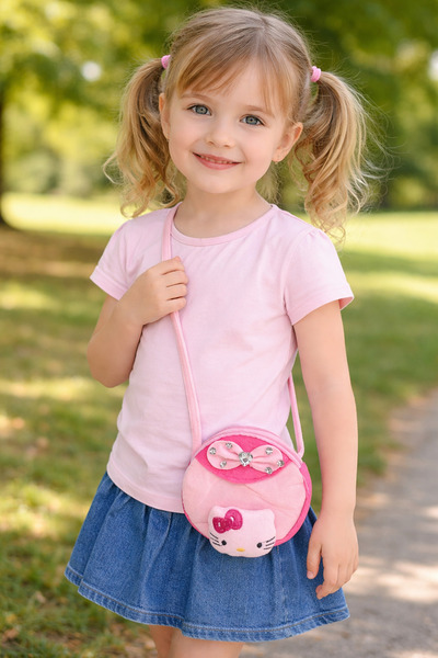 Store Pembe Hello Kitty Sürpriz Hediyeli Çocuk Çanta