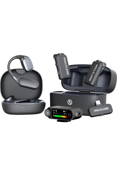 DJI Hollyland Lark Max 2 Ultimate Combo Kablosuz Yaka Mikrofonu