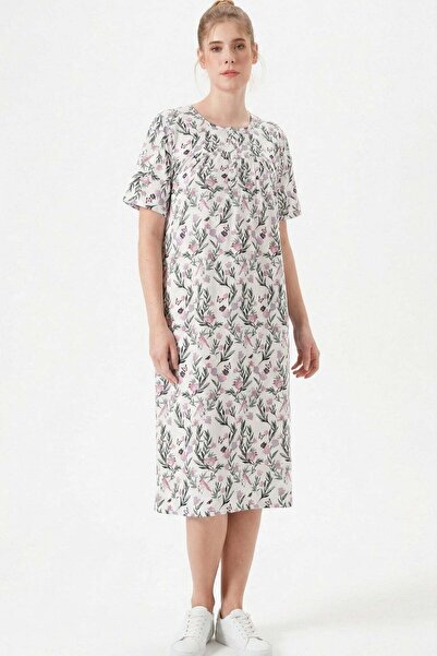 Relax Mode Women's 100% Cotton Plus Size Nightgown - 29204R