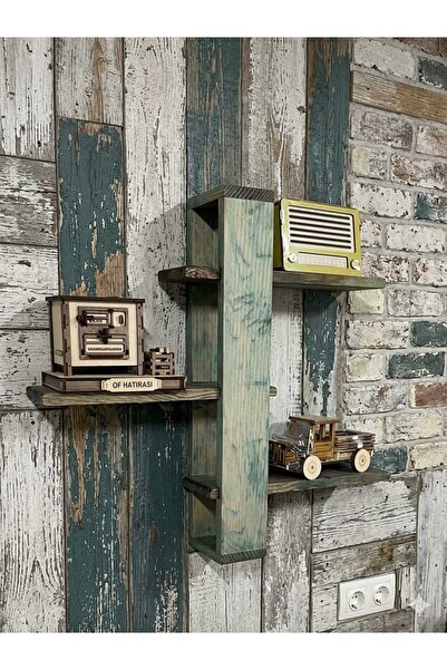 ömür hediyelik eşya ve yöresel ürünler Dekoratif Ahşap Duvar Rafı