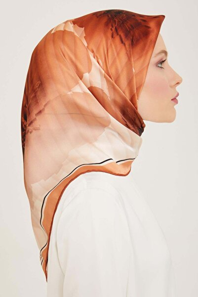 Armine Silk Scarf - 9100D-01 - Tivil - Copper Brown