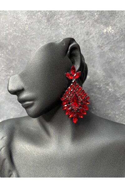 Hayalperest boncuk Crystal Stone Dangle Earrings Bridal Wedding Henna Evening...