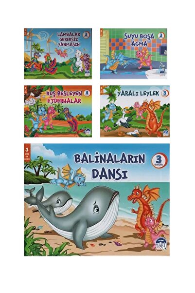 Martı Çocuk Yayınları 3 Boyutlu Masallar 5 Kitap