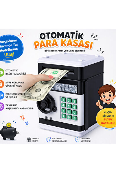 electroawm Şifreli Para Kasası – Sesli Işıklı Çocuk Kumbara