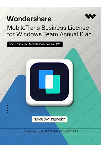 WonderShare ترخيص MobileTrans Business Win Team السنوي - أجهزة غير محدودة/جها...