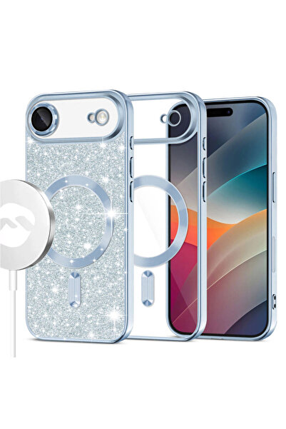 AUDIOX Θήκη MagSparks για iPhone 17 Air, με Γκλίτερ, Διπλής Στρώσης, Κάλυμμα ...