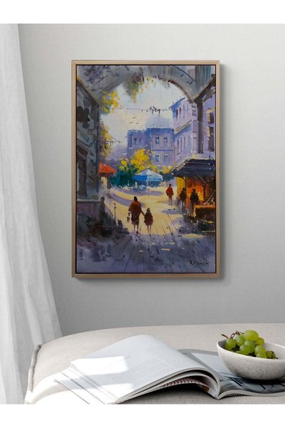 Simurg Sanatevi Eski İstanbul Rüyası Yağlı Boya Tablosu