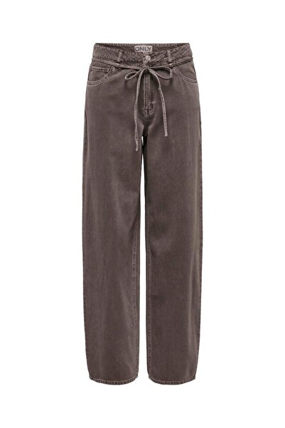 ONLY ONLGIANNA-SILLA MW ST BELT PANT PNT NOOS Γυναικείο Καφέ Παντελόνι - 1537...