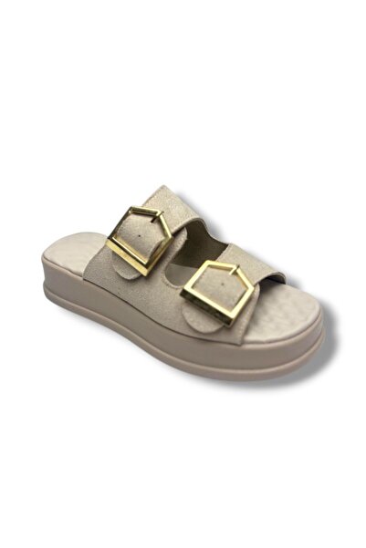 ŞANZELİZE AYAKKABI Γυναικείες παντόφλες Şanzelize K105-26 Suede με διπλή ταιν...