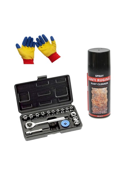 Universal Σετ 13 κλειδιών καρυδάκια 04-13 χιλ. με αντισκωριακό σπρέι, 400 ml/...