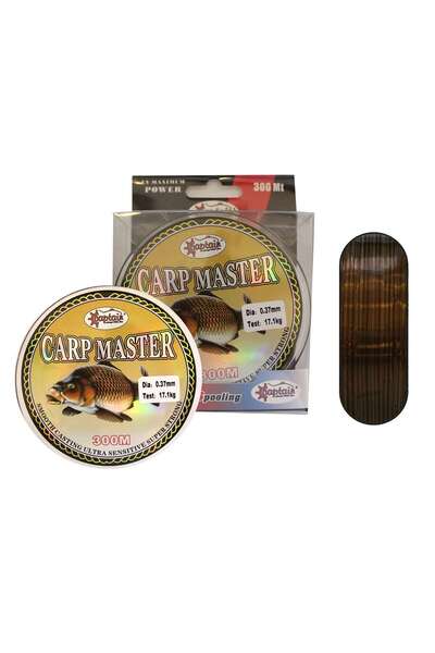 CAPTAIN Carp Master 300Mt Monofilament Fishing Line Brown+Green