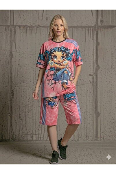 DENİKK Μοντέρνο Σετ Αθλητικής Φόρμας με Ψηφιακή Εκτύπωση Πέτρας και Κέντημα μ...