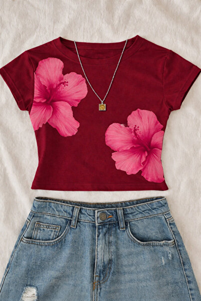 ZAVIXO Γυναικείο 100% βαμβακερό Crop Top Slim Fit Καλοκαιρινό Κομψό T-Shirt