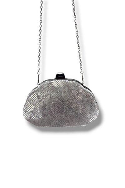 VAROL ÇANTA Γυναικεία τσάντα βραδινού φορέματος Varol 513-26 Snake Print