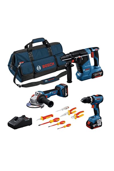 Bosch GSB + GWS+ GBH+ 18v 3x5.0Ah Kombi Set