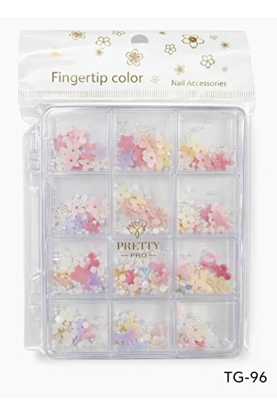 Fontenay Charm 3D Tırnak Süsleme Protez Tırnak Nail Art Süsleme Karışık Desen...