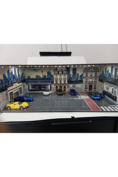 standes 1.64 ışıklı şehir standı diorama