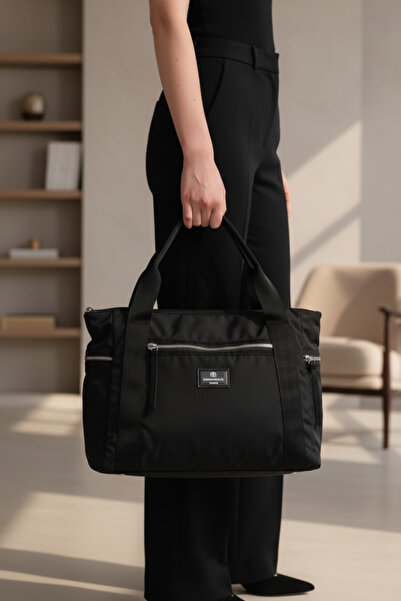 lumberjack PF-8755 Μαύρη γυναικεία τσάντα ώμου