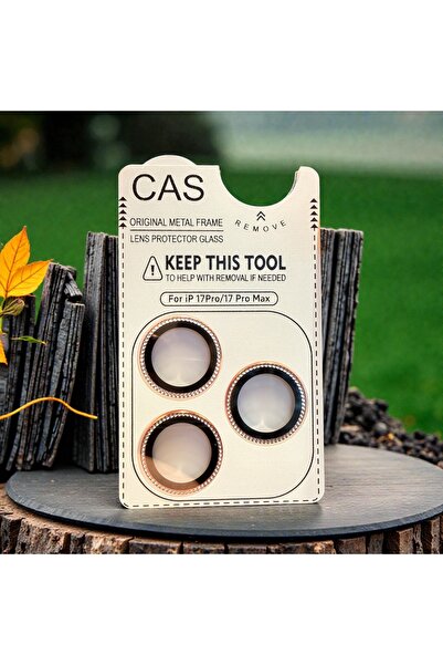 CAS AR AF İphone 16 Pro Max Safir Taşlı Kamera Koruma Cam Lens