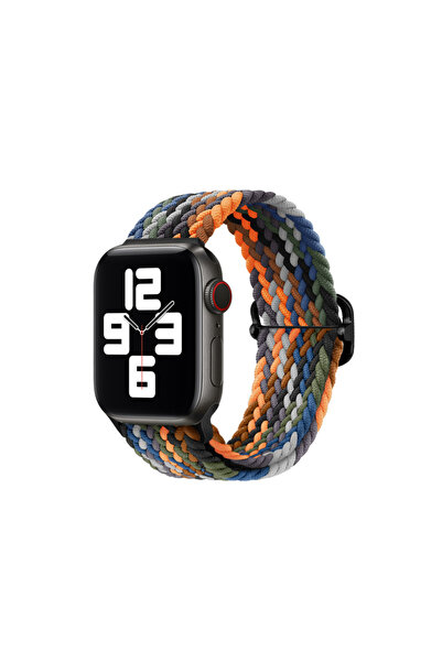 Quse Apple Watch 46mm/45mm/44mm & Series 1-3 42mm ile Uyumlu Ayarlanabilir Ör...