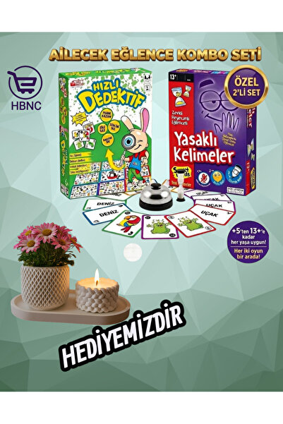HBNC ( Hediyeli ) Oyun Seti Hızlı Dedektif - Yasaklı Kelimeler