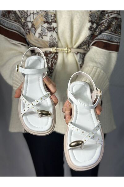 KAYGISIZ AYAKKABI Γυναικεία χρυσά δαχτυλίδια με λεπτομέρειες και καθημερινά σ...