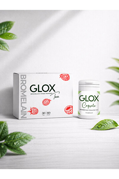 GLOX Tea ve Capsüle 90 Adet Kullanım Detoks Paketi
